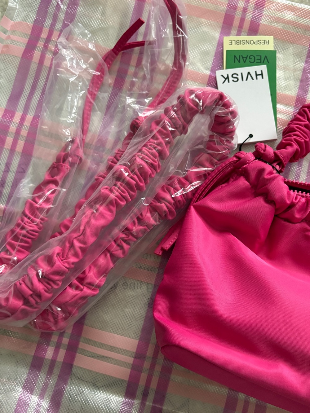 NWT Hvisk Crossbody/handle Bag in Hot Pink - Picture 3 of 4